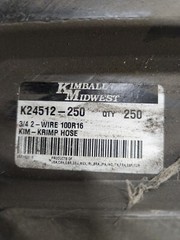 150 Feet ++ 3/4″ K245 Kim-Krimp Hydraulic Hose – SAE 100R16 2 Wire 2250 PSI
