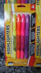 Promarx Glowline Highlighters Multicolor 4-Pack Yellow Orange Pink Purple lot 4