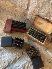 Lot Young Bros Gruv Grip Steel Stamp Set 0-9 Number 1/4” 3/16”Pittsburgh 5/16” +