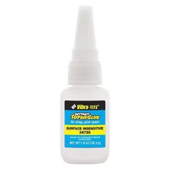 Vibra-Tite 34728 Instant Adhesive, 347 Series, Clear, 1 Lb, Bottle