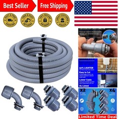 1/2-Inch Non-Metallic Liquid-Tight Conduit Kit – 25 Feet for Safe Installations