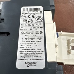 SQUARE D LC1D65G7 SCHNEIDER ELECTRIC TELEMECANIQUE CONTACTOR 120V 50/60Hz 50HP