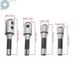 R8 Shank End Mill Holder Set 4 Pack 3/8 to 1 Inch for Milling Machines