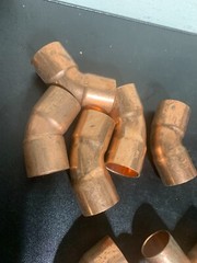 55 – NIBCO LEE EPC MUELLER 1″ COPPER FITTINGS SWEAT SOLDER. MADE IN USA