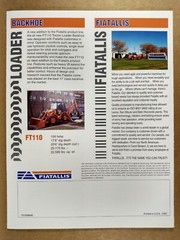 Fiat-Allis Heavy Equipment Product Line 1997 Brochure