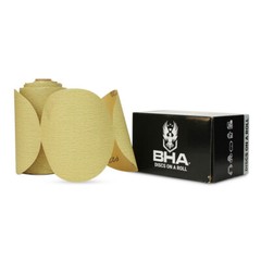 100 Pack – 60 Grit 5″ Inch Discs On a Roll PSA Gold Sticky Back DA Sanding Paper