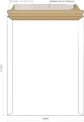 Rigid Mailers 12.75×15 Self Adhesive White Magazine Mailers 25 Pack