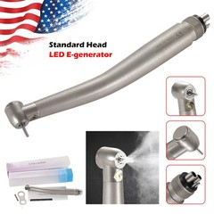 NSK Style Dental Fiber Optic LED E-generator Handpiece High Speed Turbine 4HOLE
