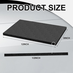 12Pcs 12x8x0.5 Black Polyethylene Foam Sheets Packing Cushion Pads for Shipping