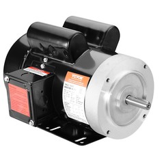 VEVOR 1.5HP Electric Motor 3450RPM 56C Frame 1-Phase 5/8″ Keyed Shaft 115V/230V