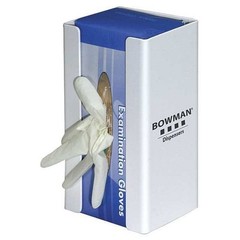 Bowman Dispensers Gc-018 Glove Dispenser, Pvc, Holds (1) Box , White , 10-1/8