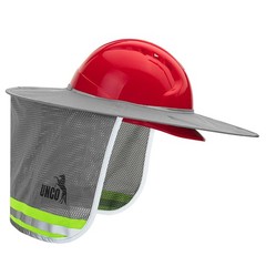 Industrial Hard Hat Sun Shield, Grey, Mesh, Reflective, Full & Standard Brim,…