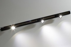 Showcase 5 LED Mini Spotlight with track + UL Power Supply for tradeshow display