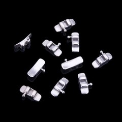 100 Pcs 10 Packs Dental Orthodontic Lingual Sheath Left/Right with Hooks