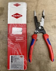 Knipex 13 72 8 8″ Forged Wire Stripper, Multi-Component 10-20 AWG