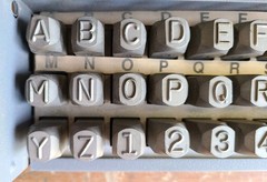 Markrite 36pc 5/16″ Letter & Number Reverse Stamp Punch Set Alloy Steel Metal