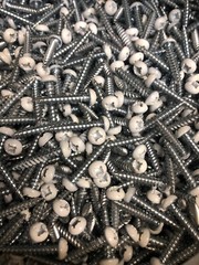 8×1″ Pan Head Metal RV Screws Polar White 100 Pack Factory Finish Free Shipping
