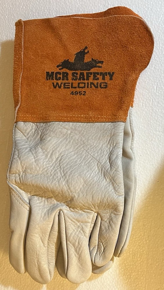 MCR Safety 4952L Welding Gloves Size: L 100% Cowhide Leather