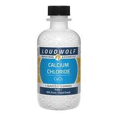 Calcium Chloride Prills, 4oz, Food Grade 99% Pure, Sturdy Bottle SHIPS SAME DAY