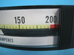EIL 01/196 8814 0-200 A-C AMPERES VERTICAL PANEL METER USED GAUGE