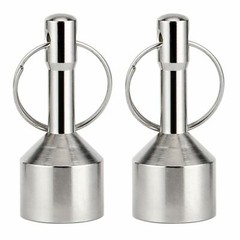 2PCS Keychain Neodymium Magnet for Testing Brass Gold Silver Coins Ferrous Metal