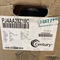 Century 5 HP Electric Motor PJ4AA28Z10C 3 PH 230/460V 1800 RPM 184T Frame