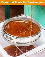 Stainless Steel Honey Strainer, Double Sieve Honey Filter, Honey Filters for …
