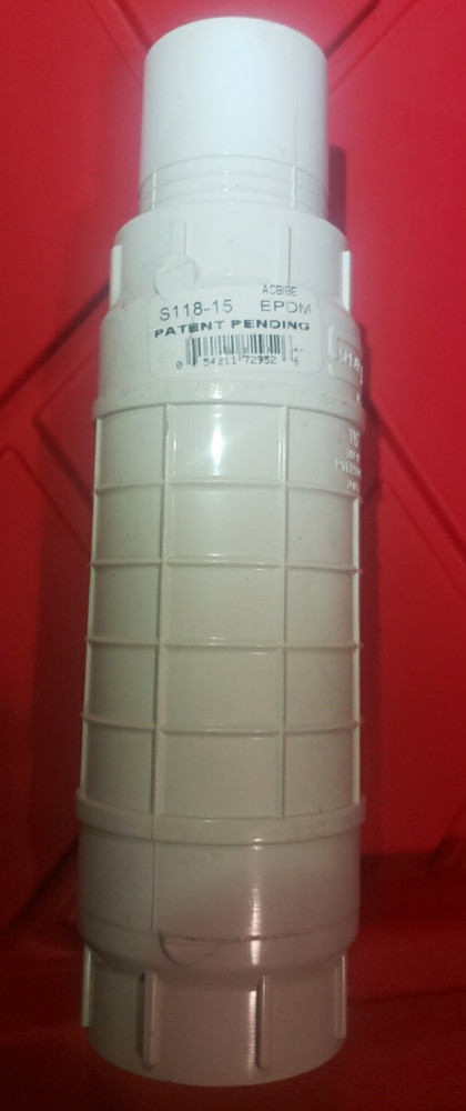 Spears S118-15 1-1/2″ Repair Coupling w/ EPDM O-ring, Spigot x Socket, PVC, Mold