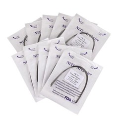 USA 100pcs 10packs Dental Orthodontic Super Elastic Niti Arch Wires Round Ovoid