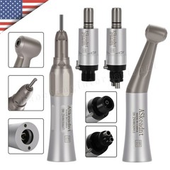 NSK Style Dental Low Speed Handpiece Contra Angle Straight Air Motor 2/4Holes