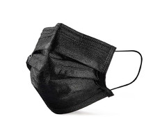 Face Mask Non Medical Surgical Disposable Protective 3 Ply Mouth Cover Black