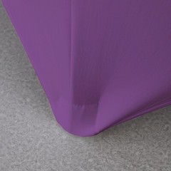 8′ ft. Spandex Fitted Stretch Tablecloth Table Cover Wedding Banquet Purple
