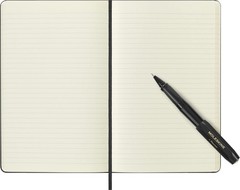 Moleskine Classic Notebook and Kaweco Roller Pen Bundle, Large, Ruled, Black,…