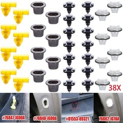 38PCS Wheel Fender Flare Retainer Fastener Clips Fit for Nissan Armade Juke Mura