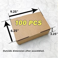 100 Pieces 9″ x 6″ x 3″ Corrugated Security Mailer Shipping Box Boxes 📦