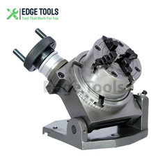 New Tilting Rotary Table 4″(100mm) + 70mm Independent Chuck 4 Jaws EDGE TOOLS