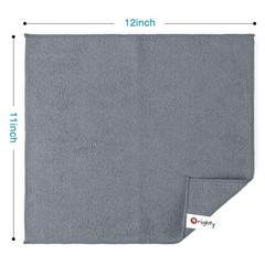 Orighty Microfiber Cleaning Cloth, Cleaning Rags, 24 Pack, 12×11 in, Grey | M…