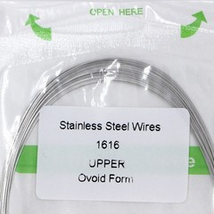 1×Dental Ortho Stainless Steel Rectangular Arch Wire Ovoid Form 16×16 Upper