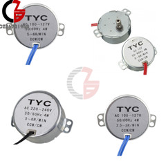 TYC-50 AC 12V/110V/220V 4W 50/60Hz Synchronous Motor 2.5/3/5/6RPM For Microwave