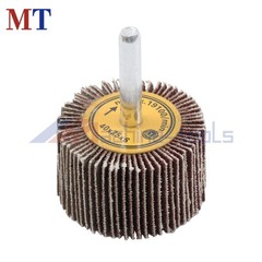 5 Pack Shank Mounted Flap Wheels 120 Grit Aluminum Oxide 1-1/2″x1″x 1/4″