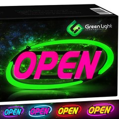 Led Open Sign for Business – Stand Out with 64 Super-Bright Color Combos to Matc