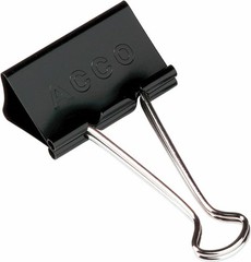 ACCO Brands Binder Clips Large 1 Box 12 Clips/Box (72100)
