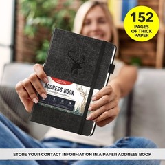 Address Book with Alphabetical Tabs, Hardcover Large Print Telephone and Addr…