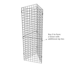 FixtureDisplays® 2’x 6′ (Come in 2 PCS of 2×3′) Black Wire Grid Panel