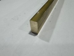 1/2″ x 1″ C360 Brass Flat Bar x 60″ Long, Half Hard, Free Cutting, Mill Stock