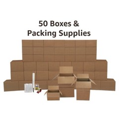 UBMOVE 5 Room Moving Kit 50 Big Moving Boxes & Moving Supplies
