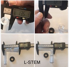 14mm Glass Downstem L-stem S-stem Bottle Stem Bong WaterPipe Bubbler Grommet DIY