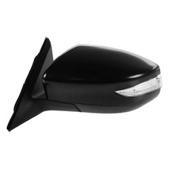Left Driver Mirror 3 Hole Black Paint to Match Manual Clear Flat Electric Nissan