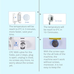 2 Handles Cool Freeze Beauty Machine – Professional Body Massage Salon Equipment