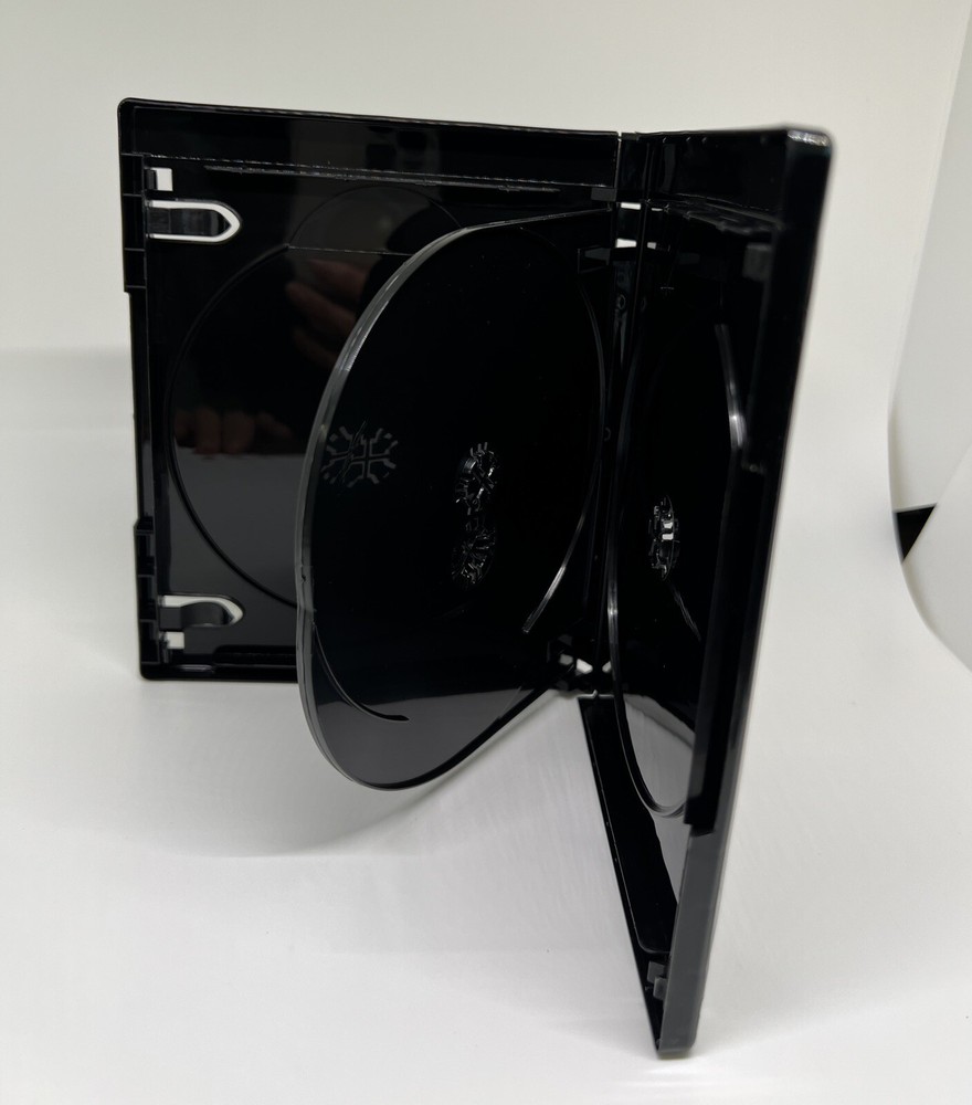5 PCS NEW 15mm 4K ULTRA HD BLACK 3-DISC CASE, BOOKLET CLIPS, PS3-15MM UHD